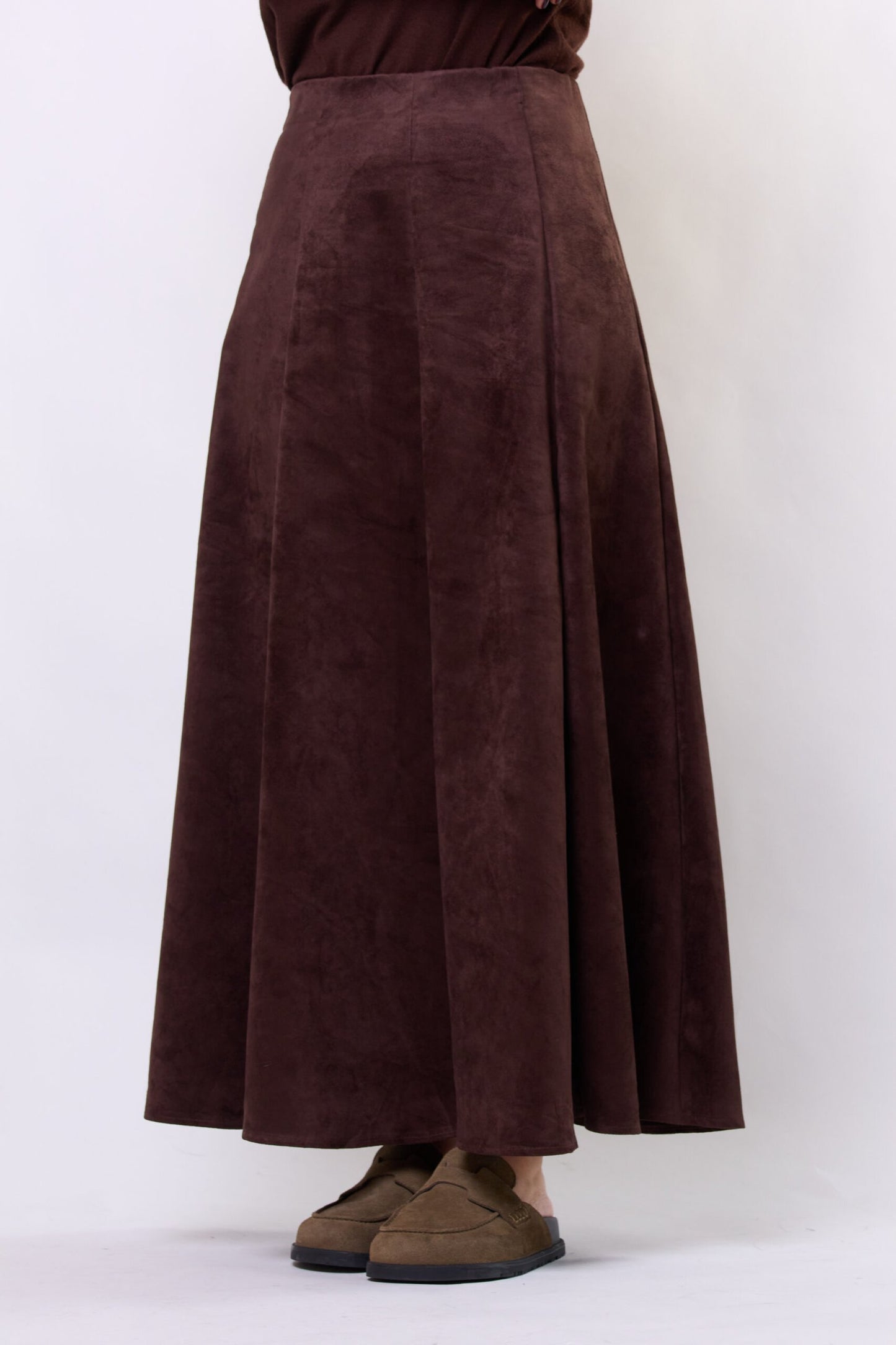 Brown Suede Skirt