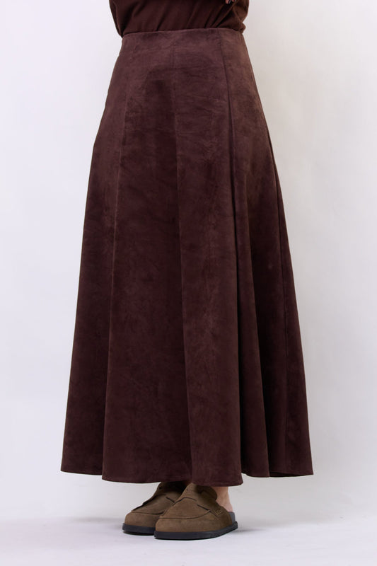 Brown Suede Skirt