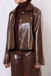 Crocodile Leather Jacket