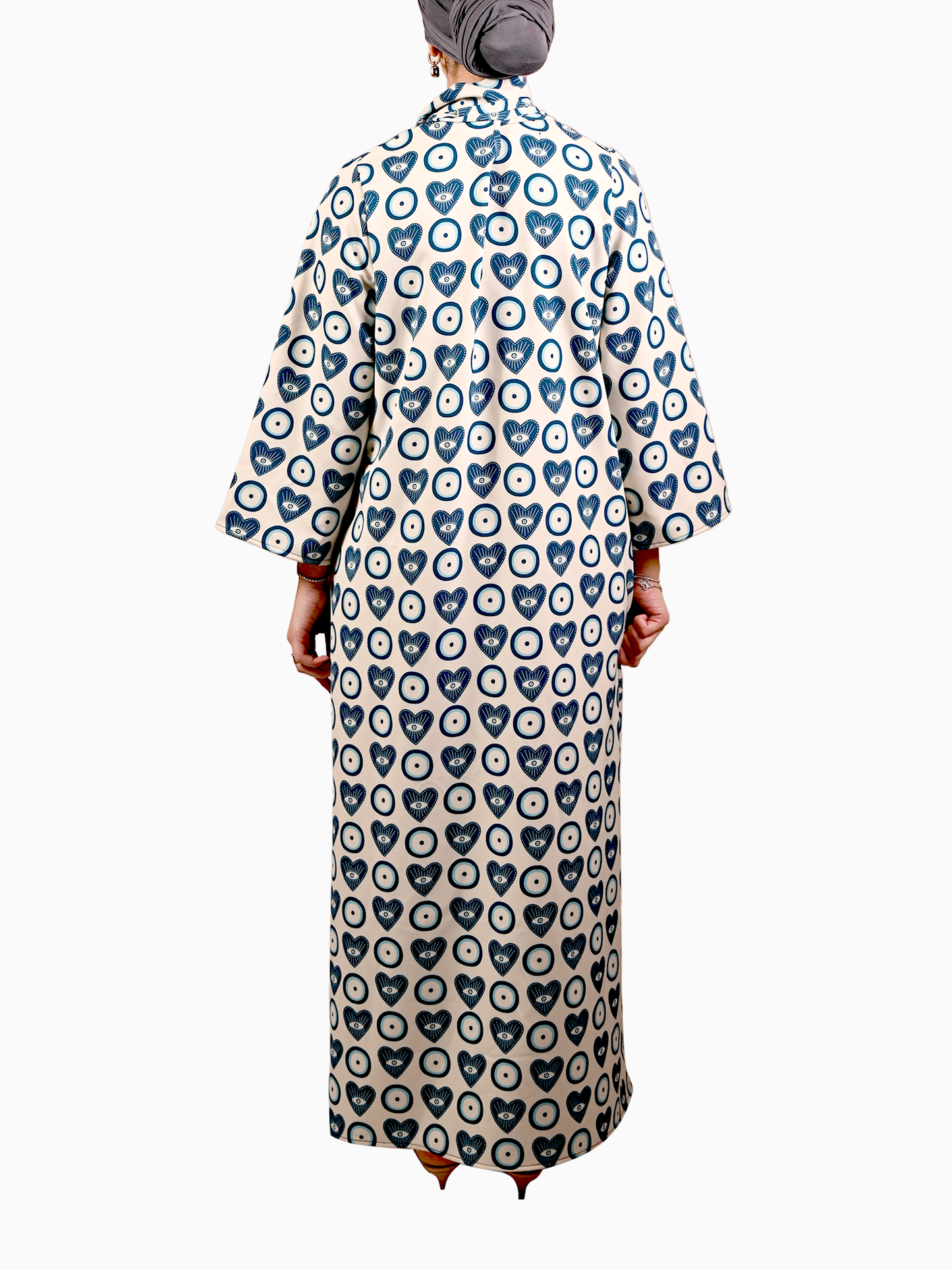 Modern Heritage" Blue Dust Evil Eye" High Neck
