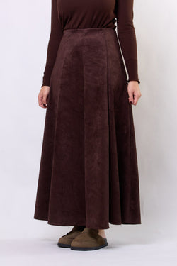 Brown Suede Skirt