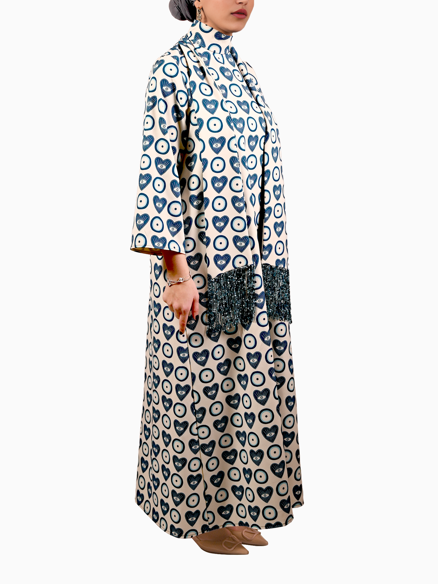 Modern Heritage" Blue Dust Evil Eye" High Neck