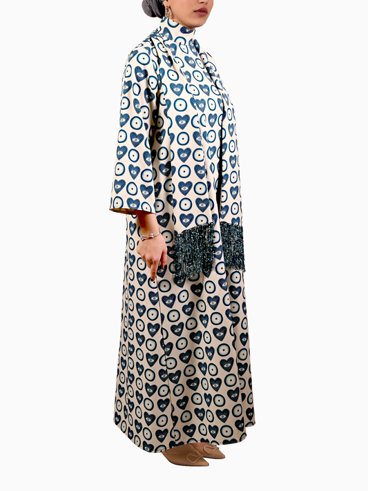 Modern Heritage" Blue Dust Evil Eye" High Neck